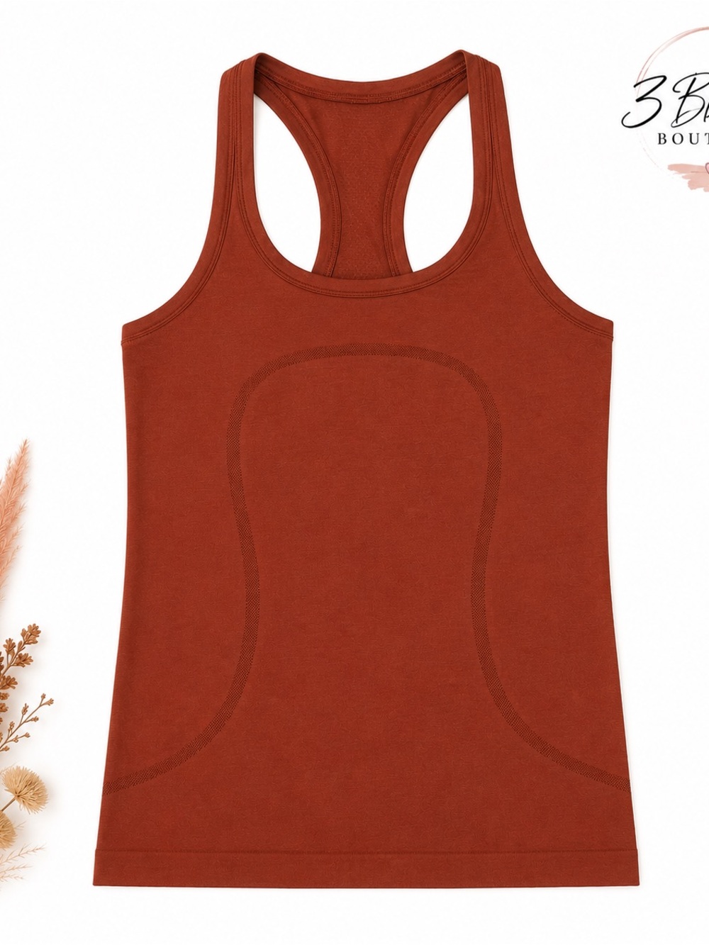 lululemon athletica Seam-Detail Racerback Tank - Rust Brown